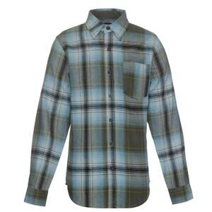 Univibe Big Boys Long Sleeves Rossford Brushed Flannel Button Front Shirt Size L